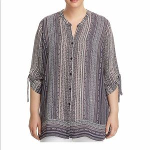 Nic+Zoe | Purple Patterned Tunic